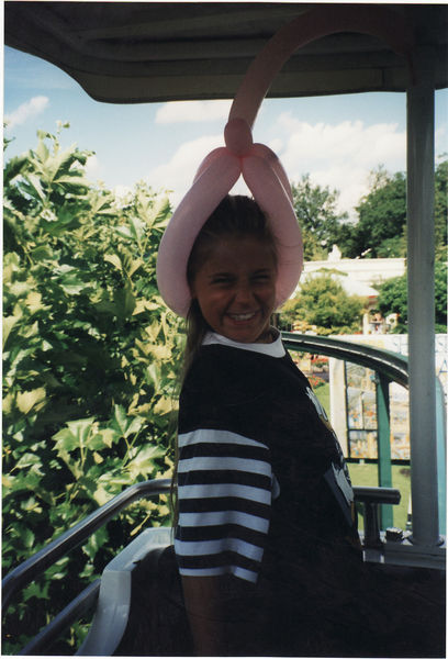 Cristiana auf dem Monorail