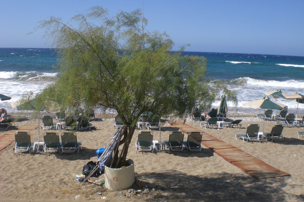 Impressionen vom Standabschnitt Agios Gordis; Blick nach Westen