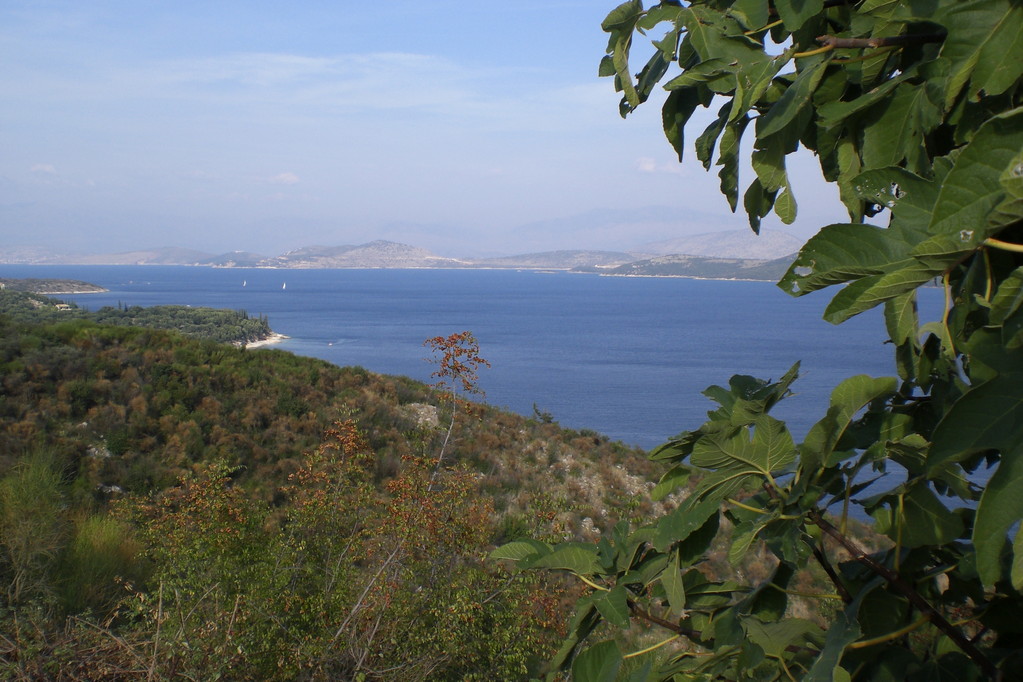 ..im Nordosten der Insel; Impressionen von der Strecke Kassiopi über Kouloura, Kalami, Nissaki, Barbati bis nach Ipsos (im Hintergrund die Küste von Albanien)