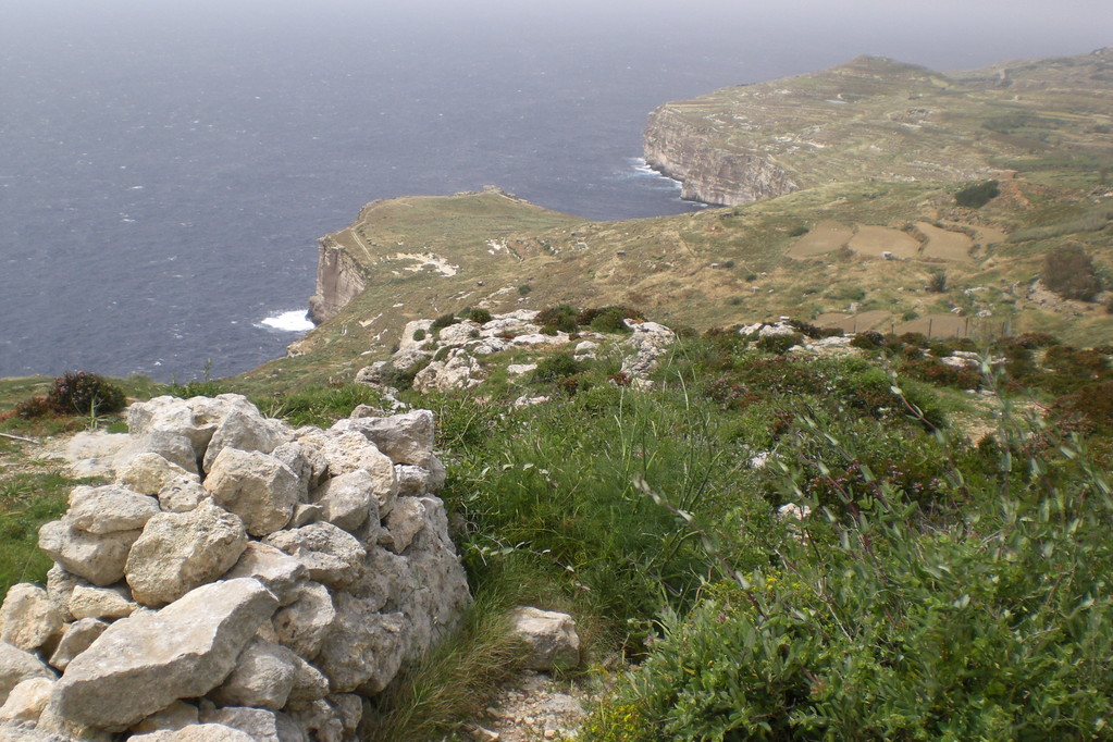 Insel Malta: Dingli Cliffs (senkrecht abfallende Klippen im Süden der Insel)