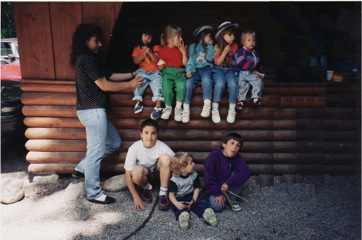 Alle Kids beim Gruppenfoto