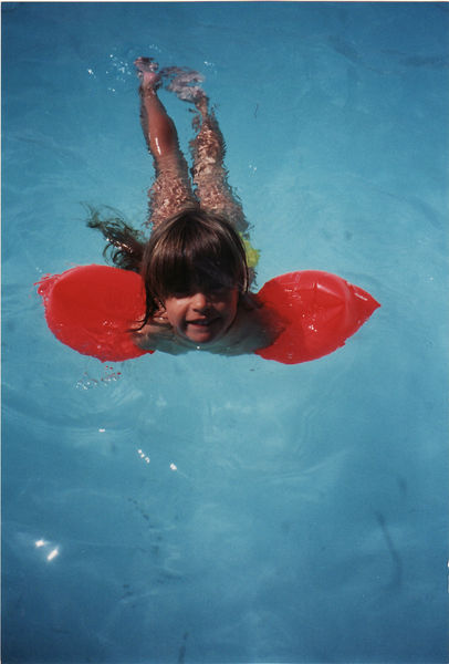 ...und wieder Cristiana im Pool