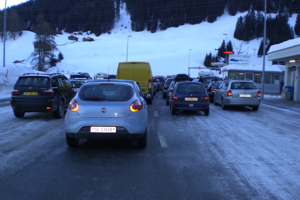 Autoverlad Selfranga (Vereina-Tunnel) nach Sagliains