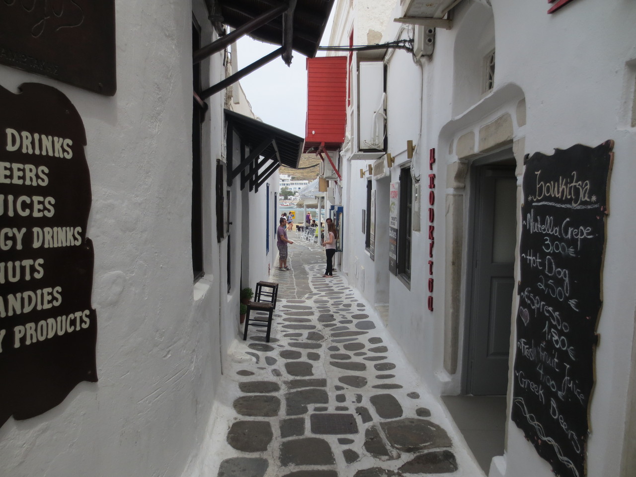 Inselhauptstadt Mykonos Stadt auf Mykonos. Ladenbummel und Stadtbesichtigung (auf eigene Faust)