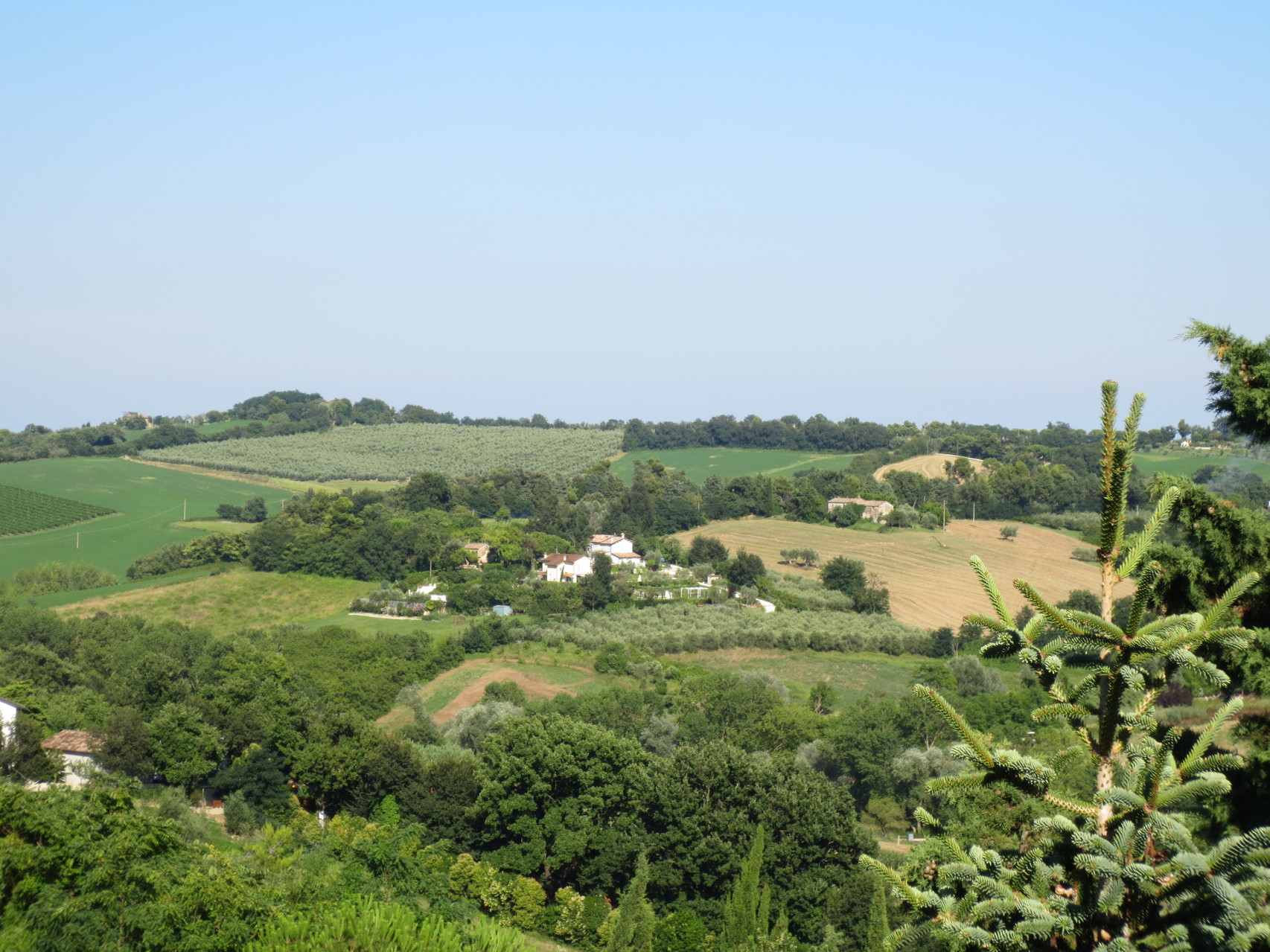 Villa Cattani Stuart XVII sec.: Blick von Balkon unserer Junior Suite Richtung Südosten