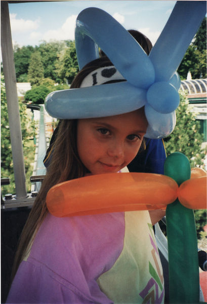 Michela auf dem Monorail