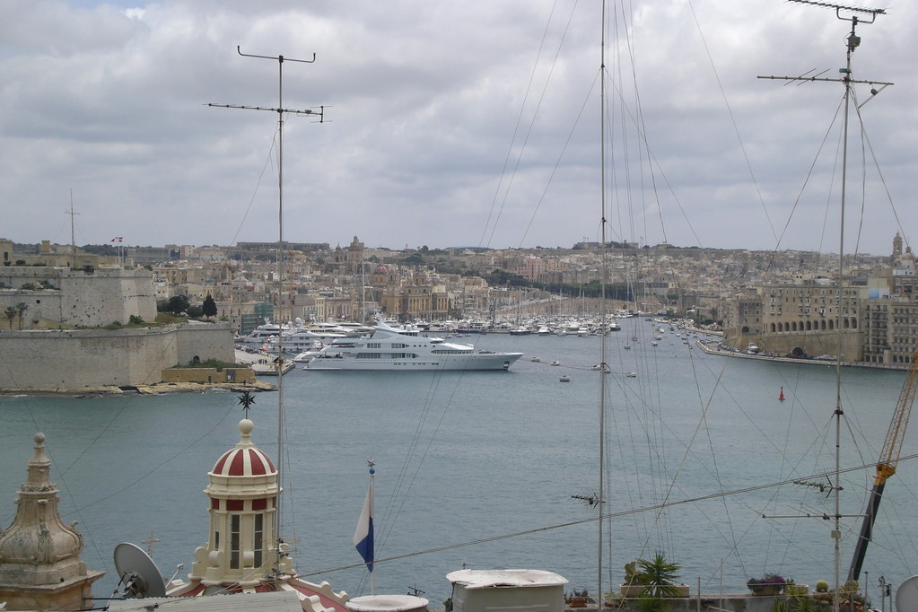 Insel Malta: Hauptstadt Valletta; Blick auf einen Teil des Grand Harbour