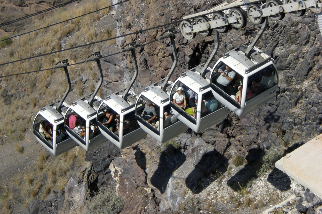 Cable Car in Fira (verbindet Fira mit dem Old Port of Fira)
