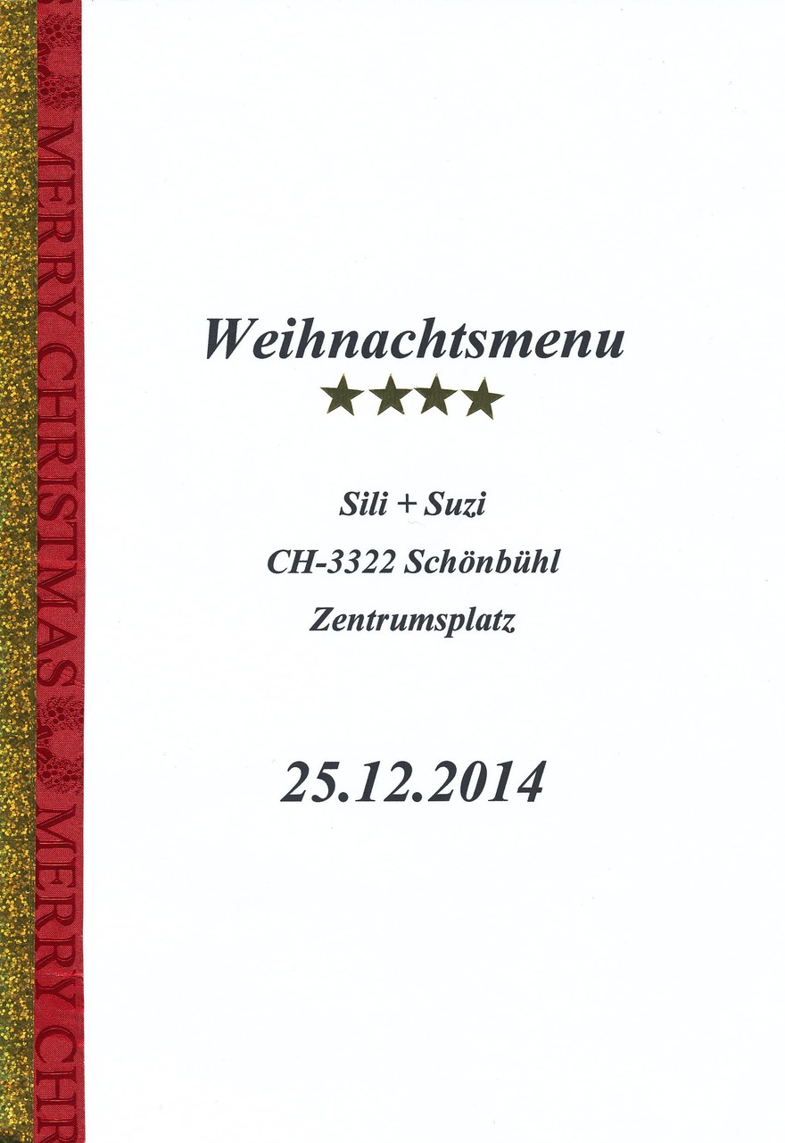 Die Menukarte