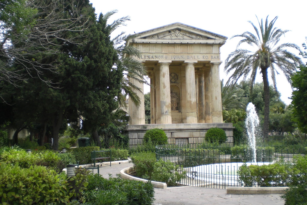 Insel Malta: Lower Barracca Gardens - Hauptstadt Valletta