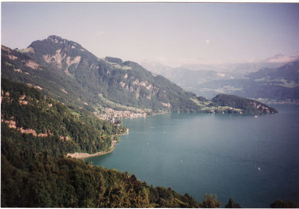 Blick von Weggis Richtung Vitznau