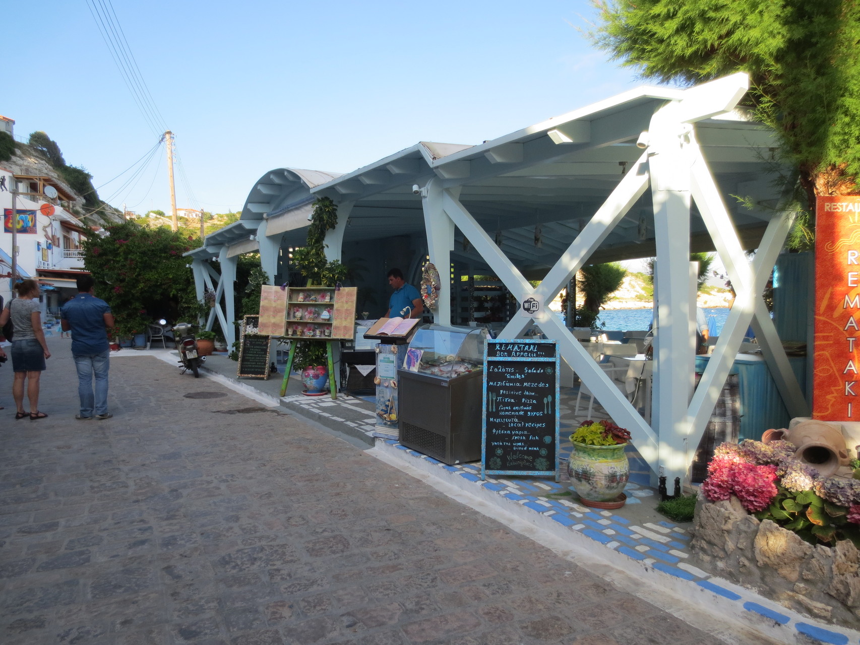 Taverne Remataki.., unser Stammlokal in Pythagorio