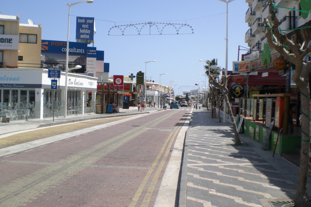 Strasse in Protaras
