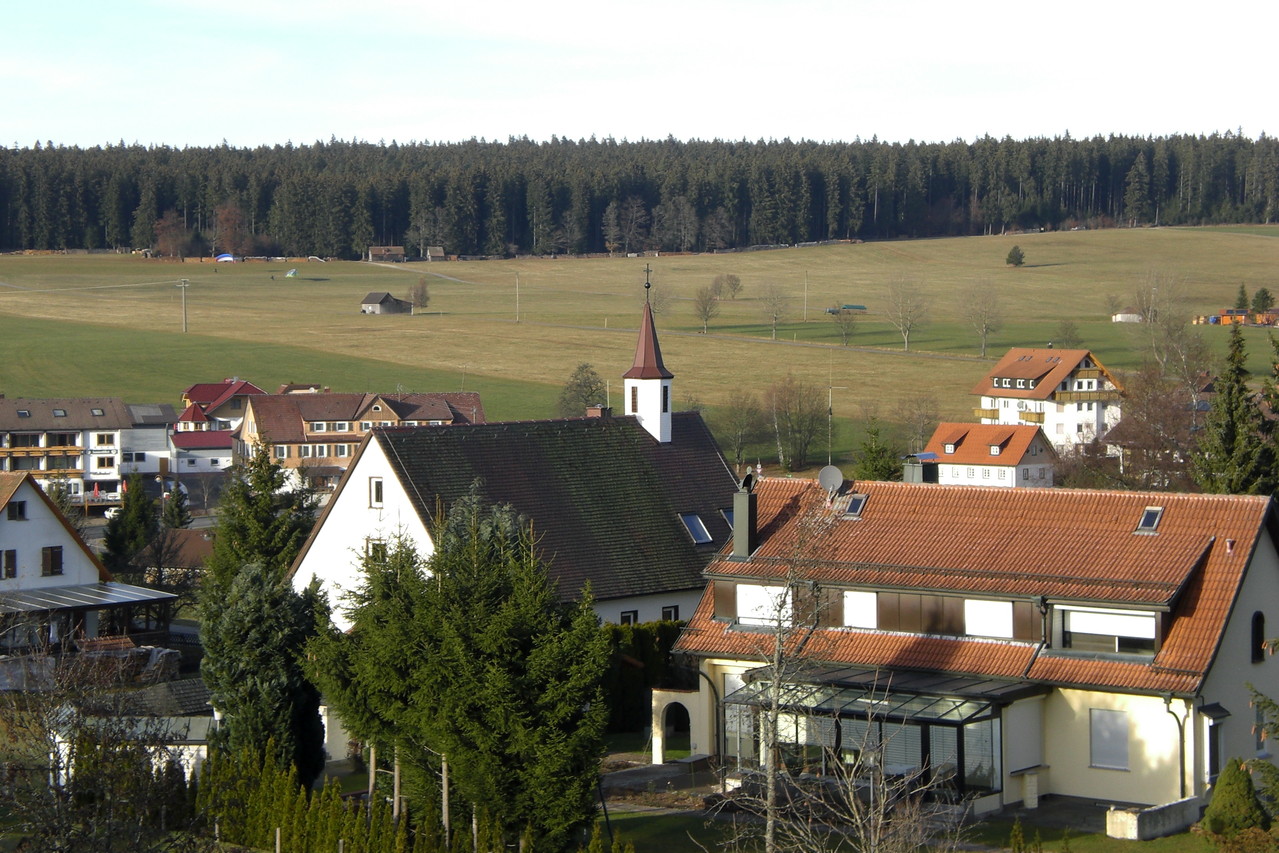 Seewald-Besenfeld: Blick auf einen Teil des Dorfes