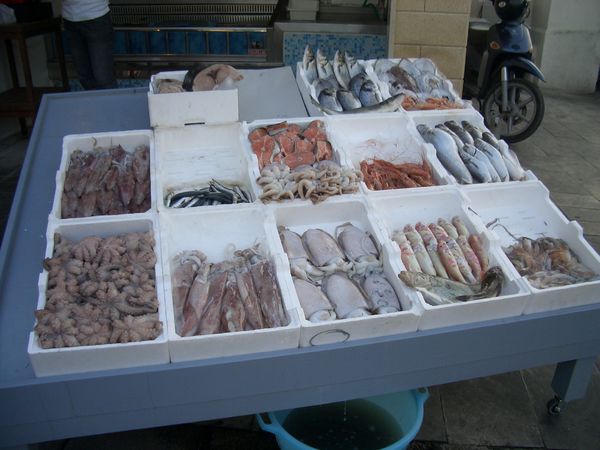 Gallipoli, Fischmarkt, Hafen