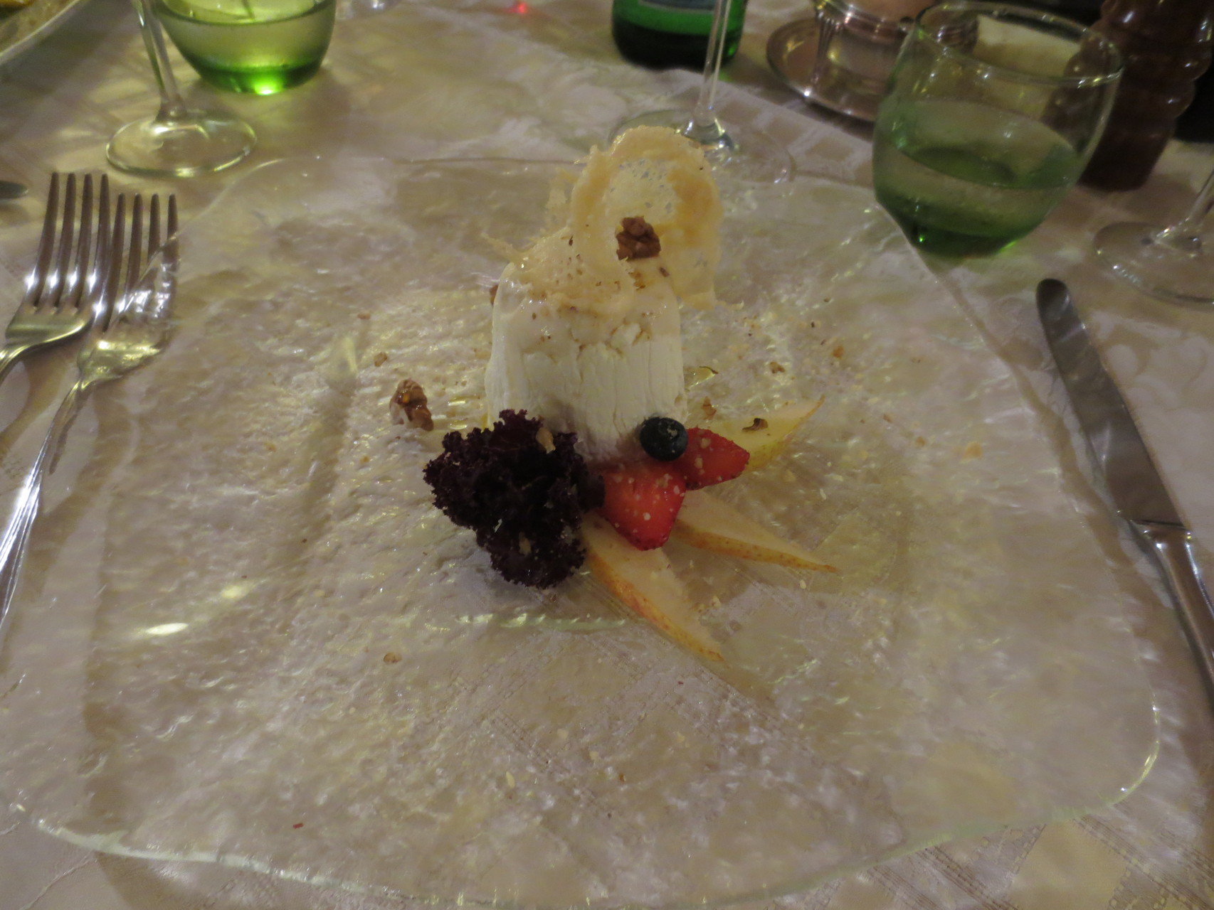 "L'Antica Cantina Poppi" - Ristorante nel centro storico di Poppi: Tolles Gourmet-Restaurant im Zentrum von Poppi, ...hier im Bild eine der exklusiven Nachspeisen
