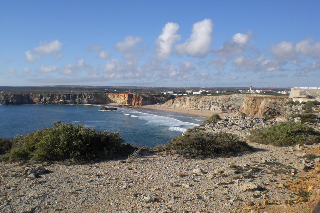 Sagres, Algarve,: Ponta de Sagres - Praia do Tonel (Strand am südwestlichsten Punkt Europas)