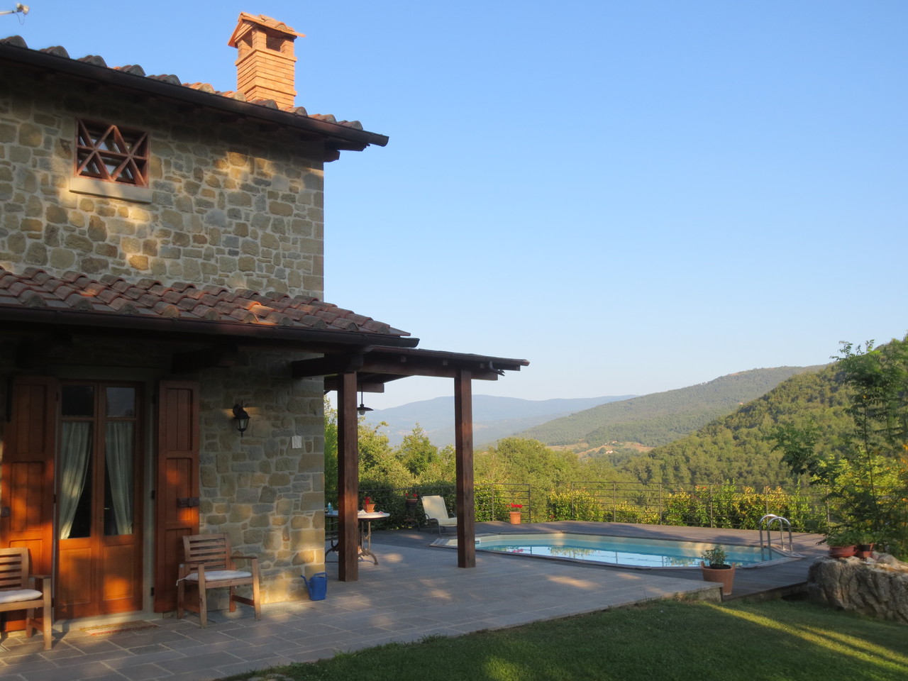 Casa Donatella (unser Ferienhäuschen) mit eigenem Pool