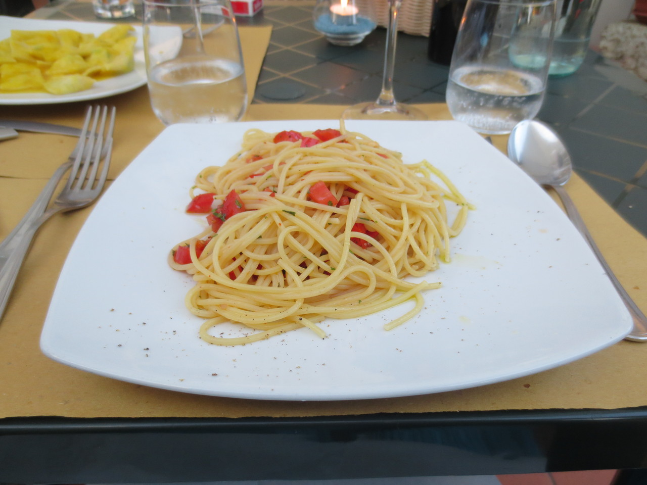 Ristorante La Vite (Soci/Ar): Spaghetti Agliati alla Toscana