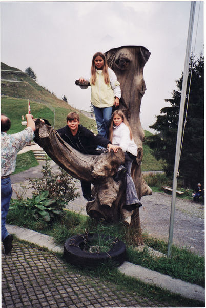 Ausklang am Kletterbaum....