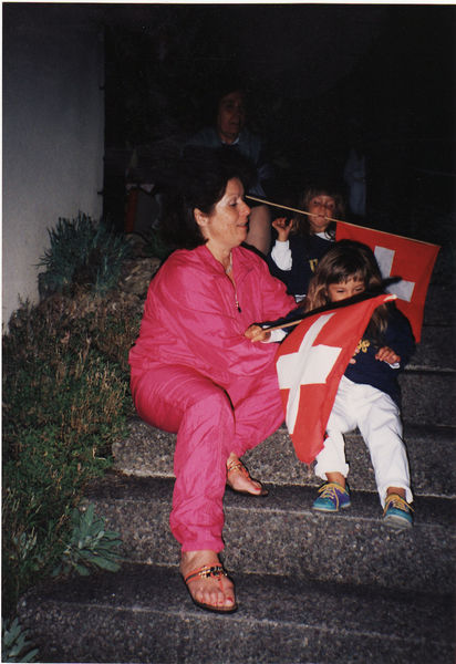 Fahnenlaufzwischenhalt bei Nonna Hanni