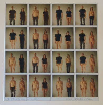 Permutazioni di Coppia, mosaico Polaroid di nido artistico di Alessandro Tintori