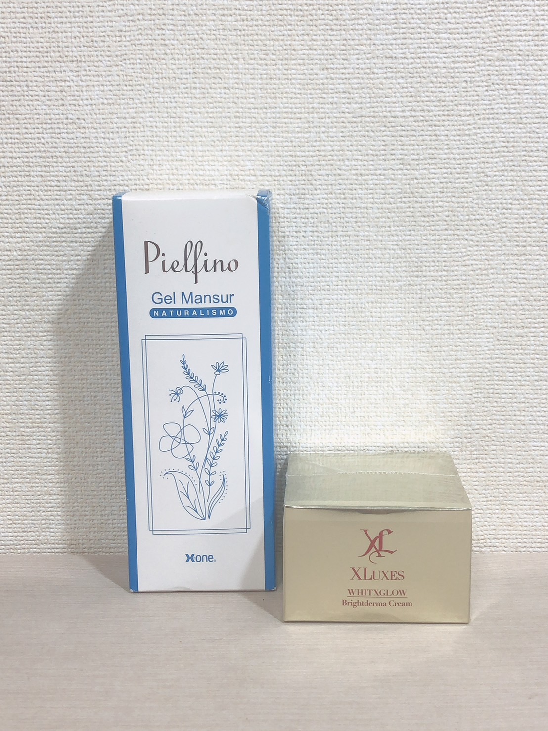 XLUXES ブライトダーマクリーム50g、エックスワン　ピルフィーノ ジェルマンスール 180g　宅配買取させて頂きました。