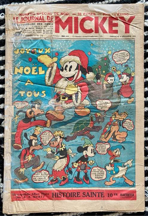 ビンテージMICKEY Le Journal de Mickey 1938年発行