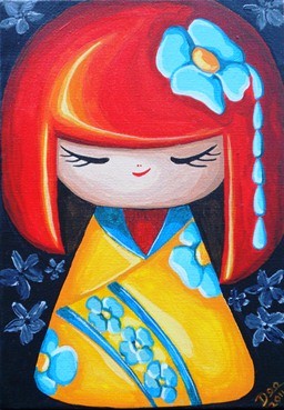 SOLD Red Hair, acrylic on canvas