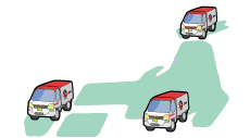 赤帽よしはら運送は全国どこまでもお届けします