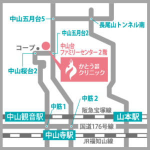 かとう内科眼科クリニック_アクセスマップ