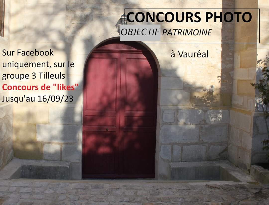 Concours photo pour la journée du patrimoine 2023