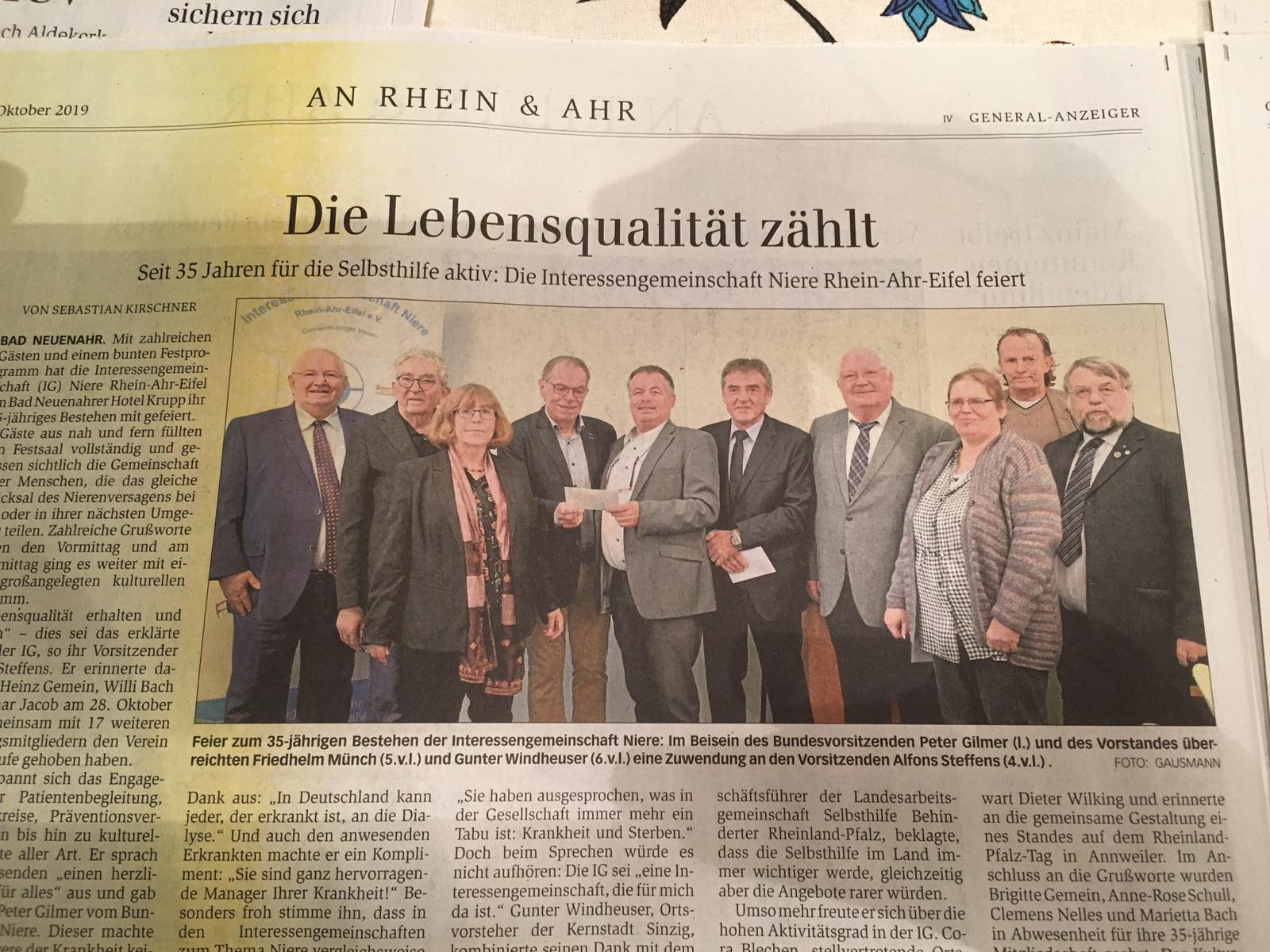 Das IGN Jubiläum in der Presse