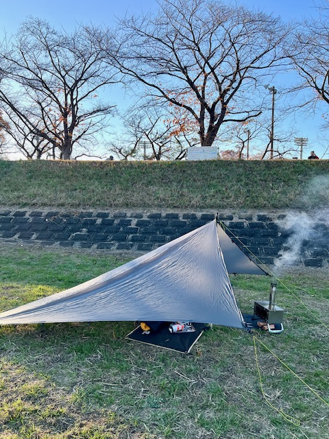 郷土の森公園でストーブ