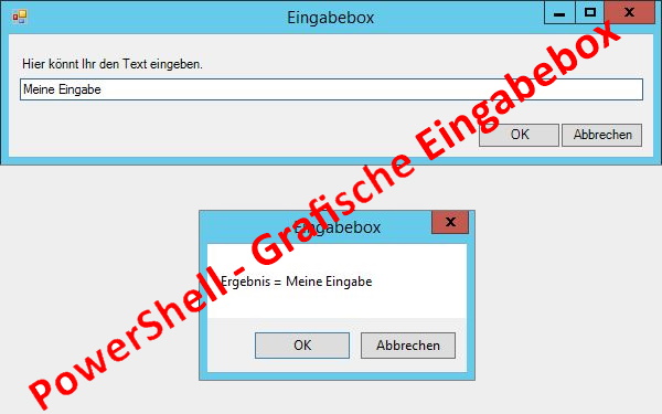 PowerShell - Grafische Eingabebox