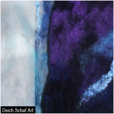 Schal in Blauviolett