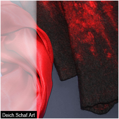 Stulpen in Schwarz-Rot