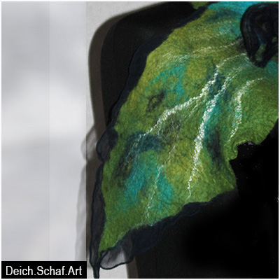 Kleiner Schal "Grünes Blatt"