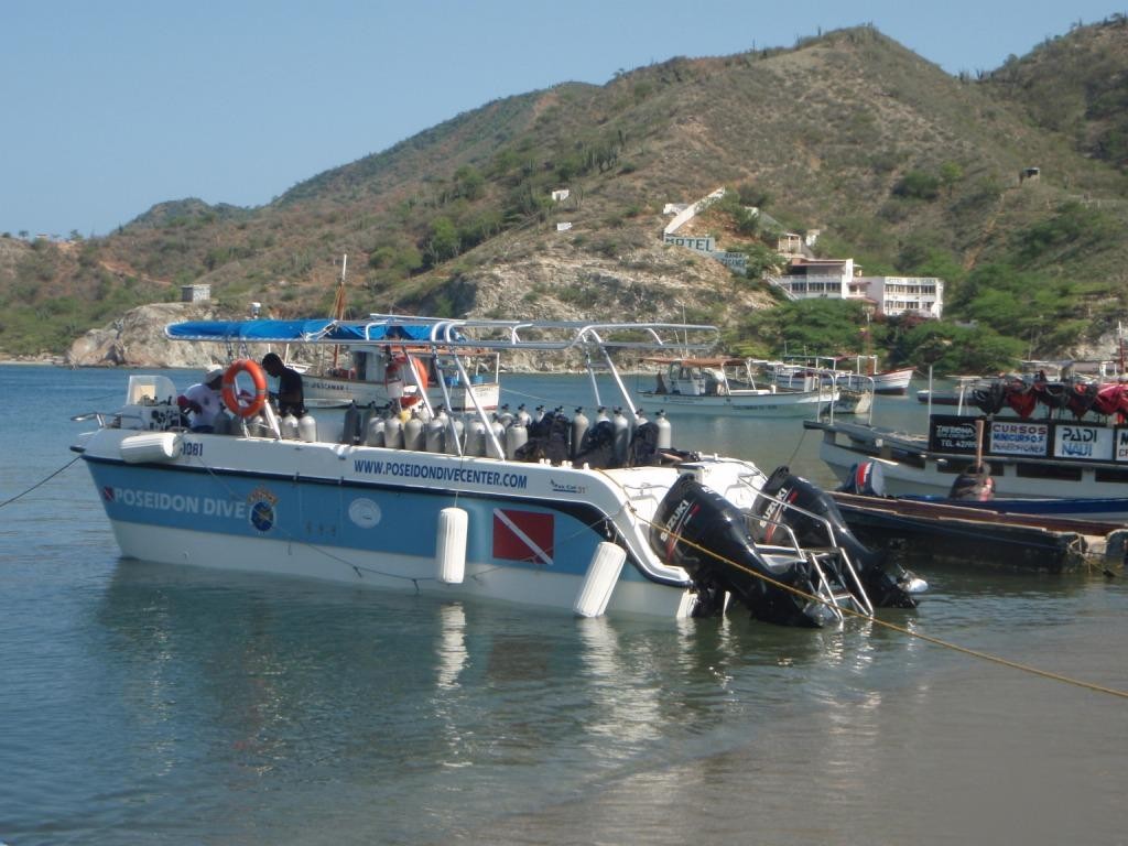 in Taganga angekommen gehen wir endlich Tauchen...