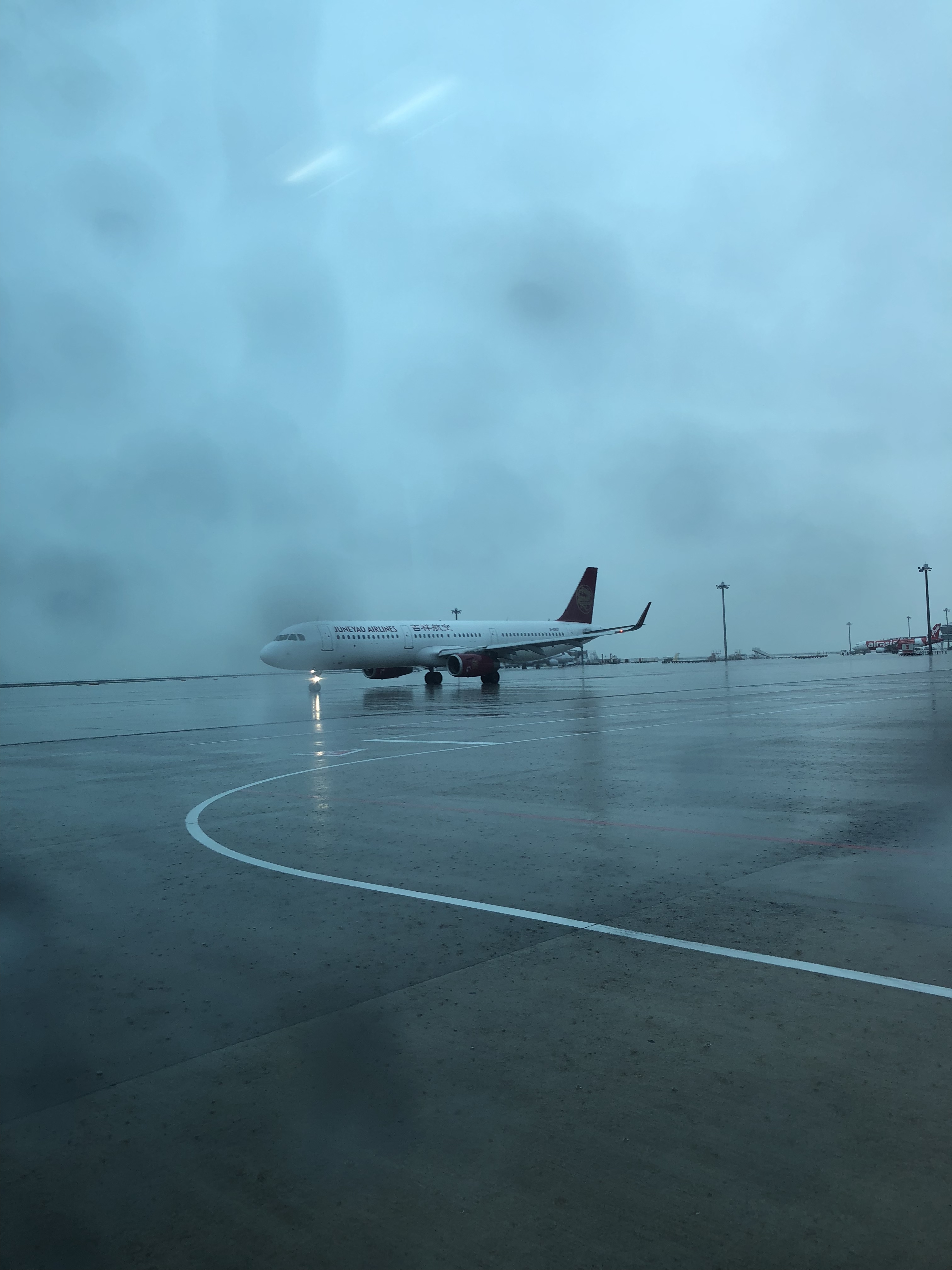 シンガポールエアライン臨時便 中部国際空港 台風21号