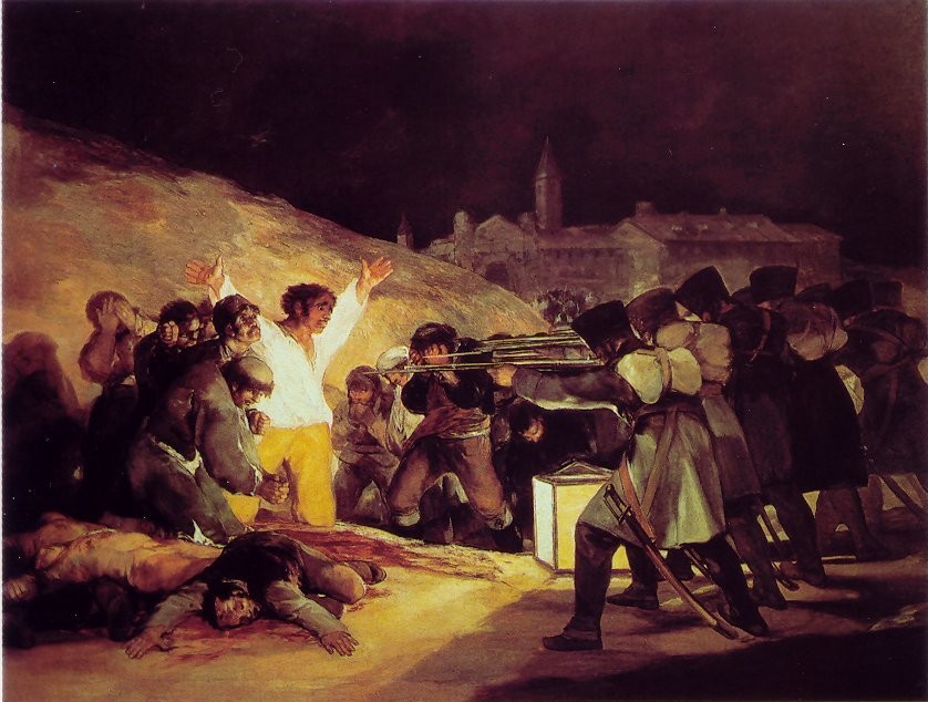 "El tres de mayo", Goya, 1814