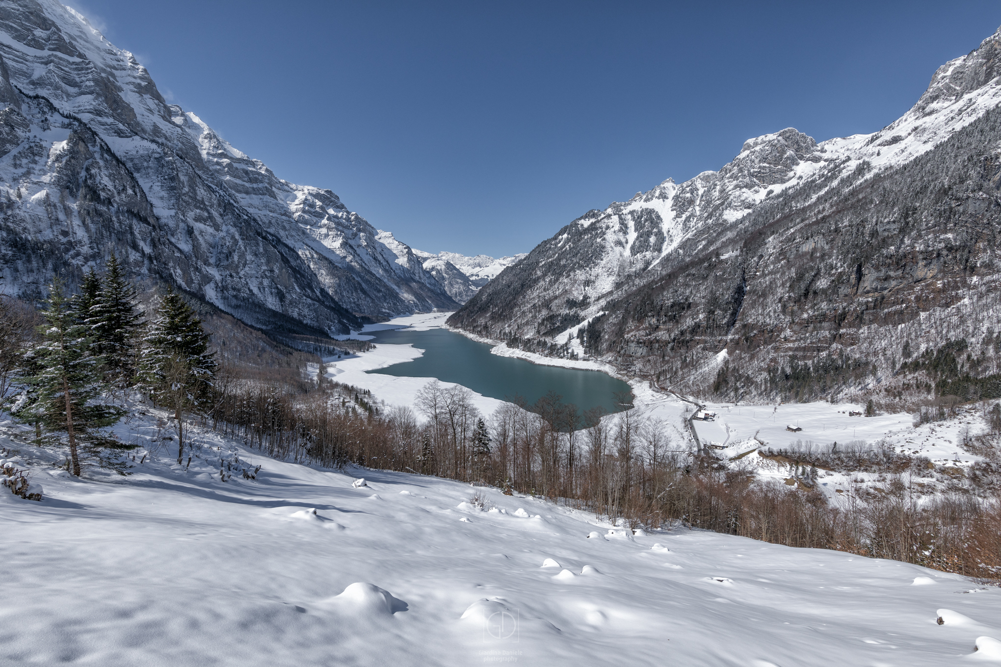 Klöntalersee,Schwammhöhe,Winterlandschaft,Glarner Winter,Glarnerland,Glarus,Glarus-Nord,Glarus-Süd