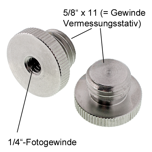 Frgyee 2 Stück stativ adapter 5/8 Weiblich auf 1/4 Männlich