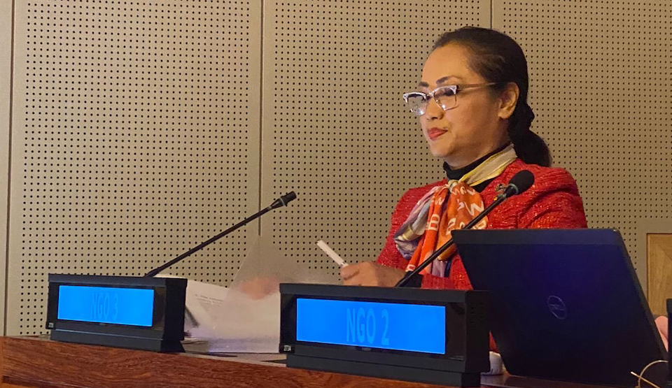 Oral Statement at CSW67-2023 - VP Chularat Israngkool Na Ayutthaya reading the Oral Statement