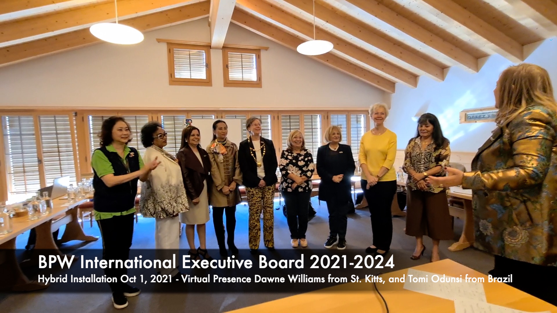 Installation of BPW International Executive Board 2021-2024