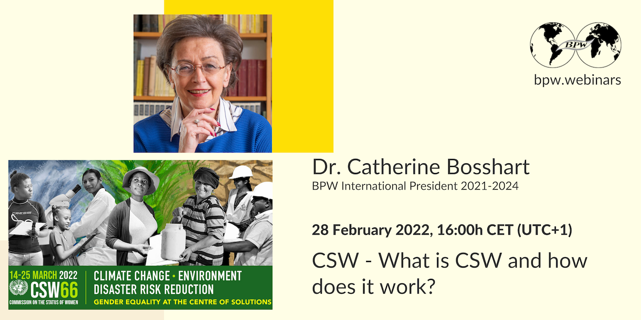 bpw.webinars-Kickoff with "CSW - what it is and how it works"