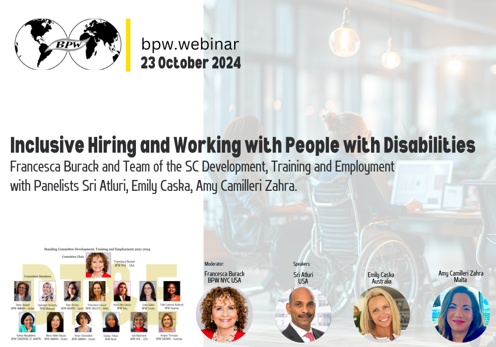 NEW Video bpw.webinar - Inclusive Hiring and Working with People with Disabilities