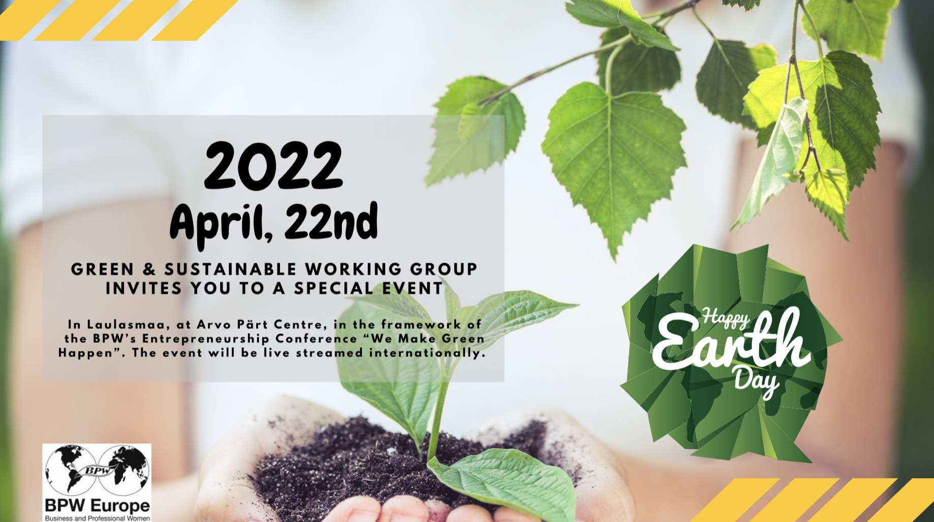 Earth Day 22 April 2022 - Invitation to Organizing Zoom on 22.02.2022