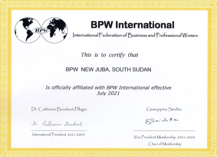 New Affiliate Club - BPW New Juba, South Sudan