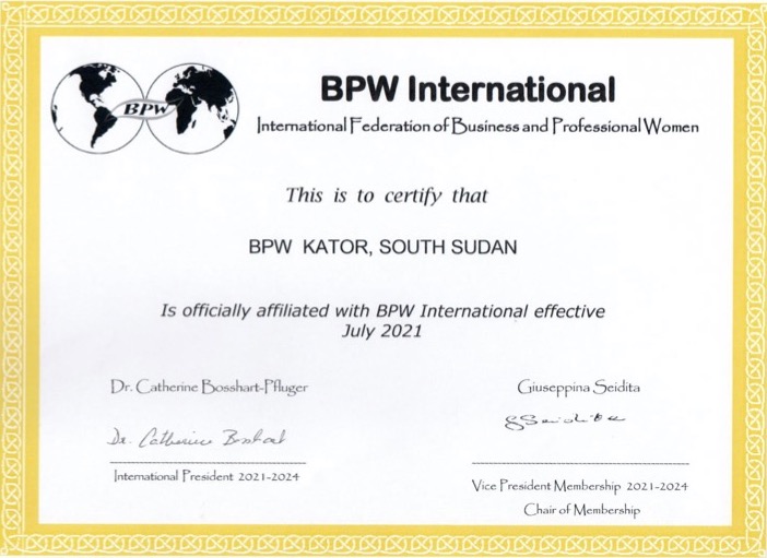 New Affiliate Club - BPW Kator, South Sudan